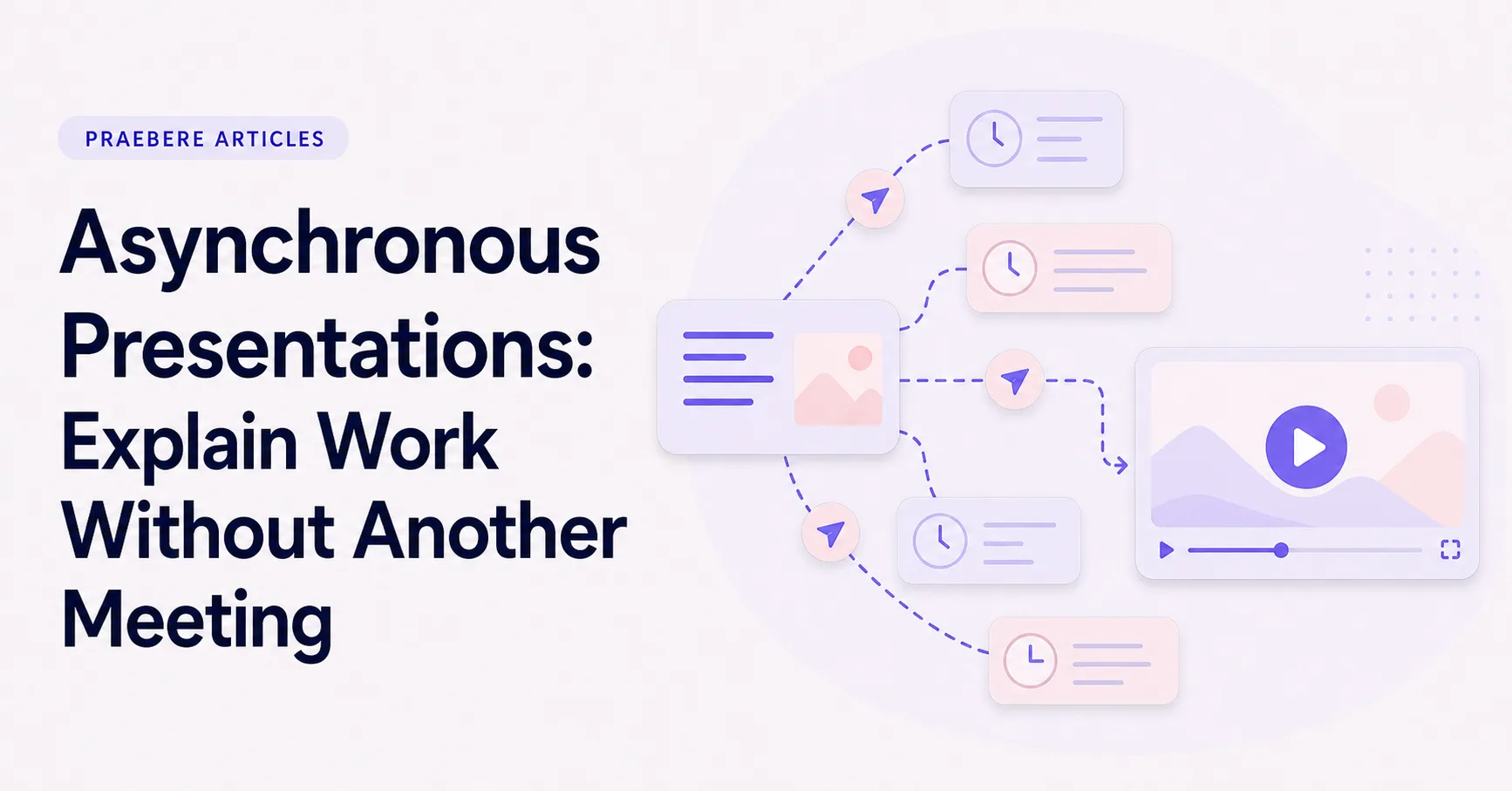 Illustrated cover for Asynchronous Presentations: Explain Work Without Another Meeting