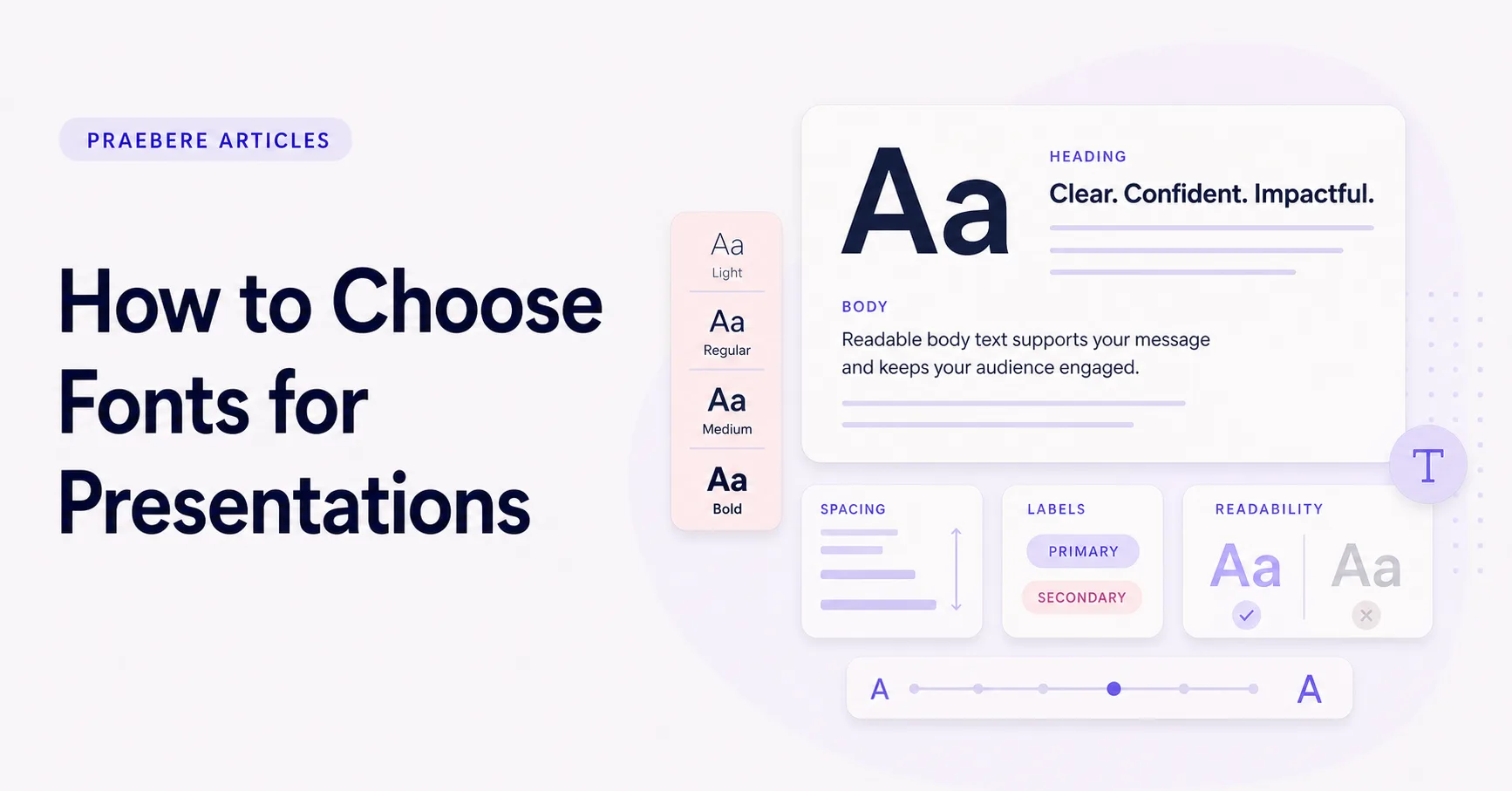 Illustrated cover for How to Choose Fonts for Presentations