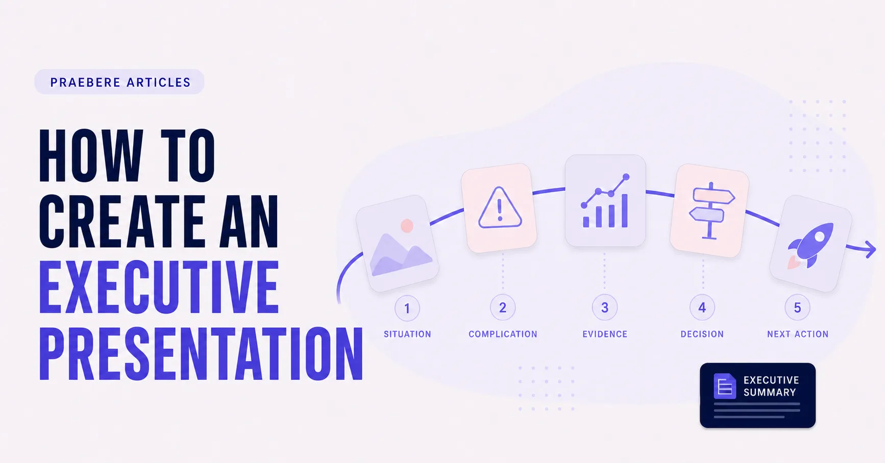 Illustrated cover for How to Create an Executive Presentation