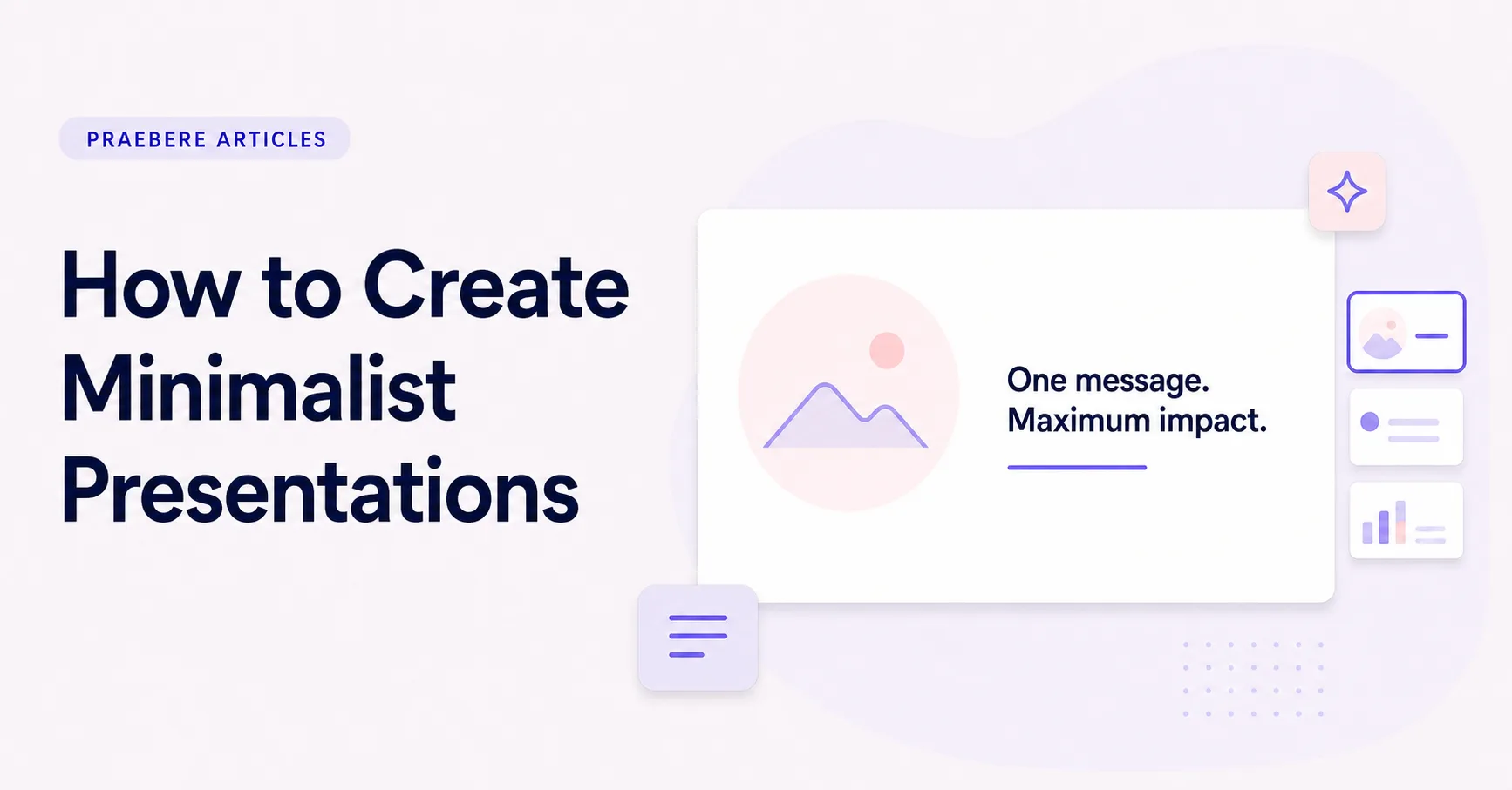 Illustrated cover for How to Create Minimalist Presentations