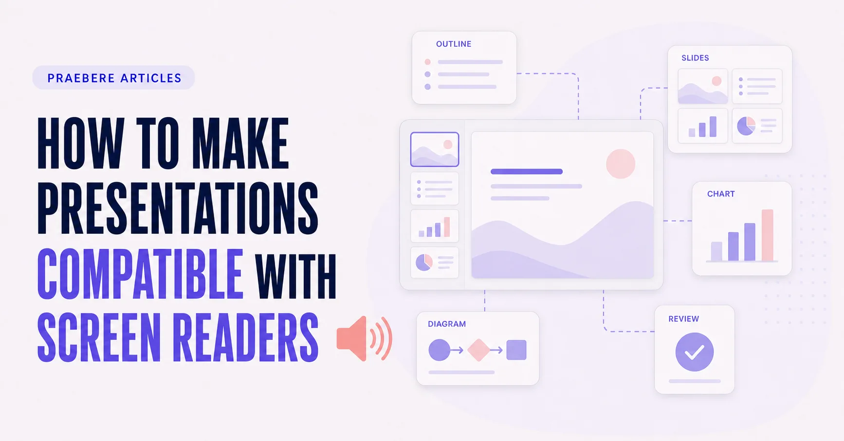 Illustrated cover for How to Make Presentations Compatible With Screen Readers