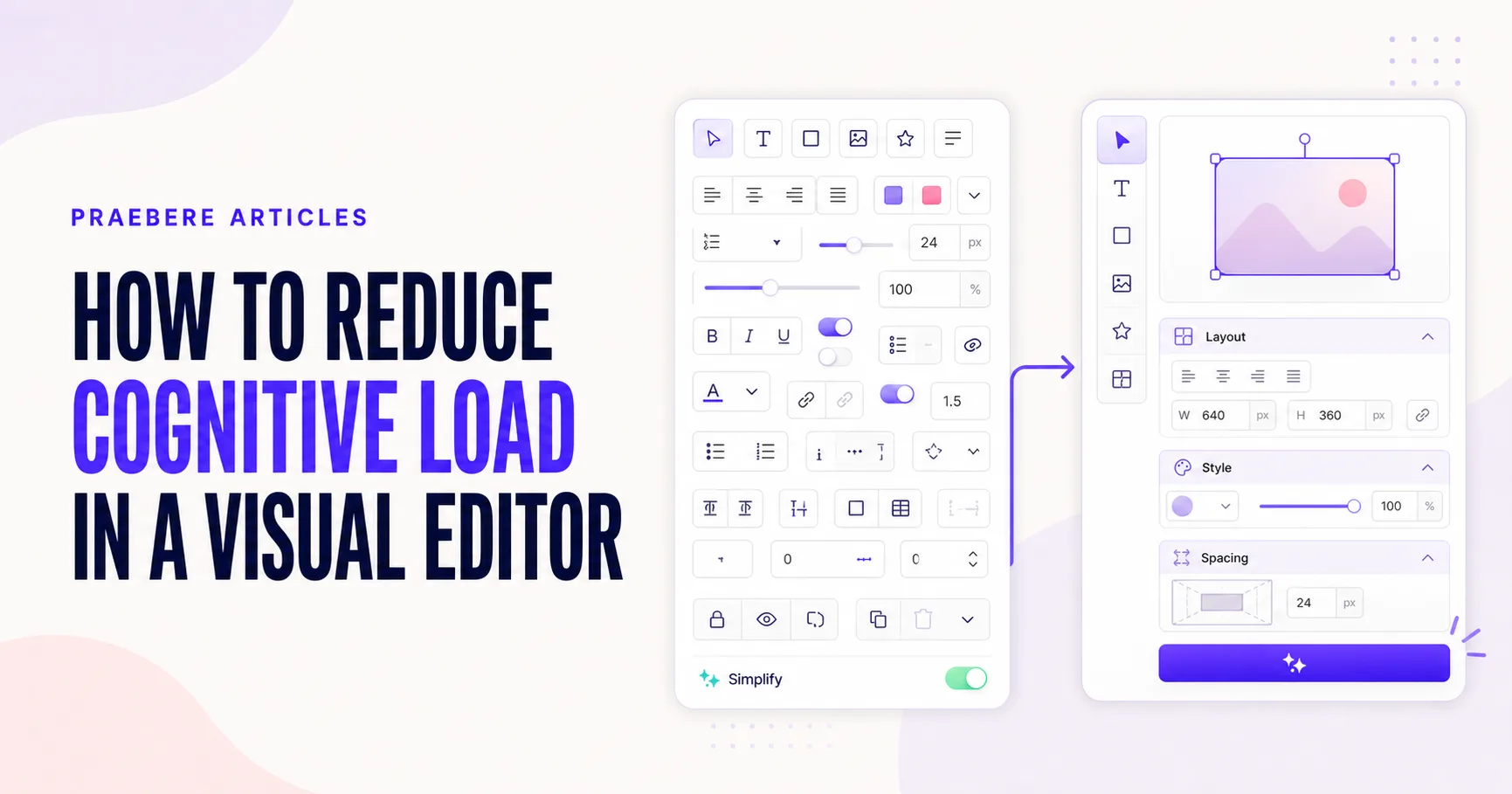 Illustrated cover for How to Reduce Cognitive Load in a Visual Editor