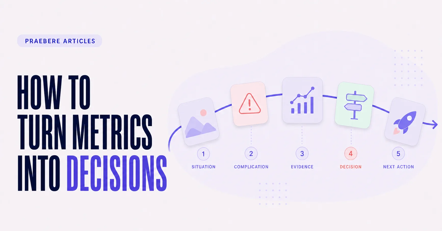 Illustrated cover for How to Turn Metrics Into Decisions