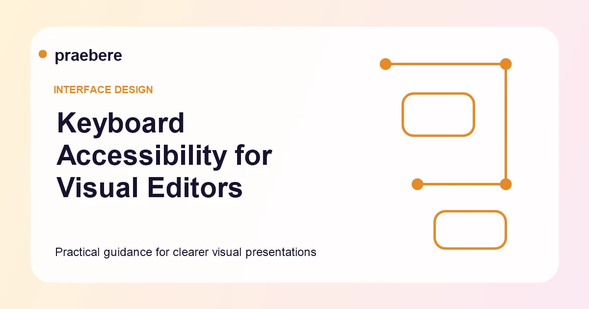 Illustrated cover for Keyboard Accessibility for Visual Diagram Editors