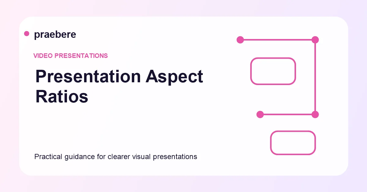 Illustrated cover for Presentation Aspect Ratios Explained: 16:9, 4:3, and Custom Formats