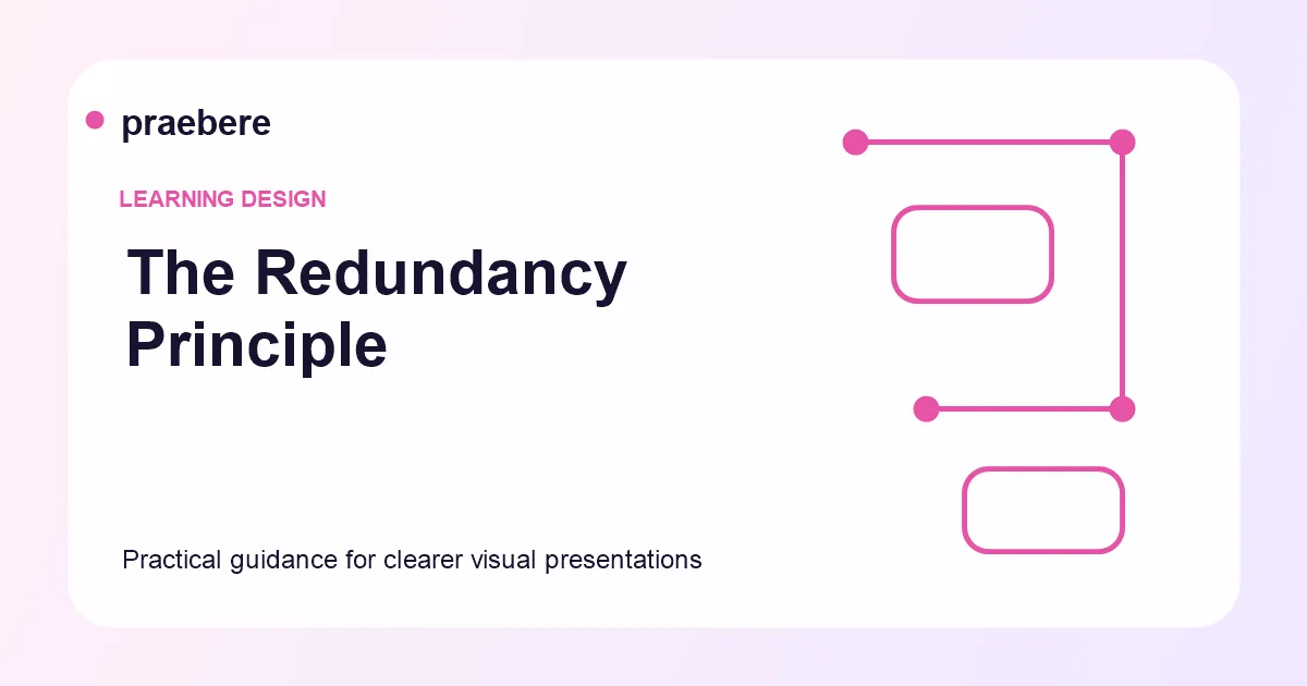 Illustrated cover for The Redundancy Principle: When On-Screen Text Competes With Narration