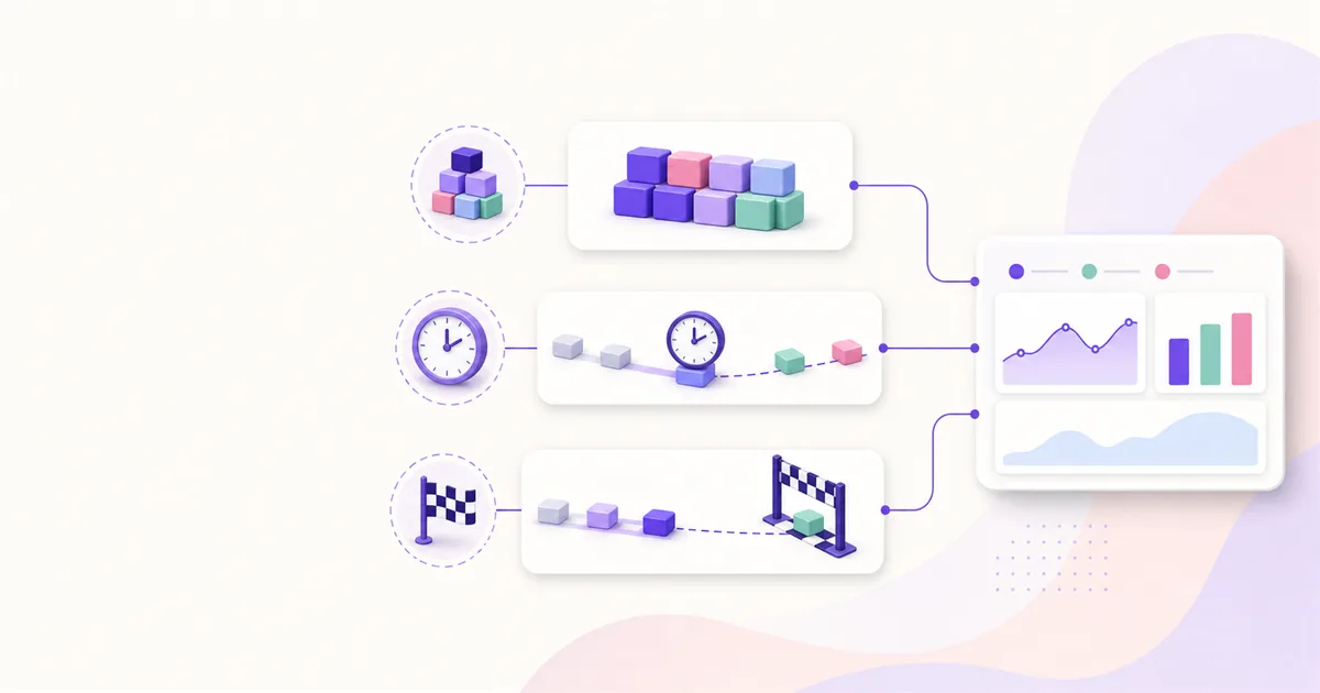 Illustrated cover for Velocity, Cycle Time, and Throughput
