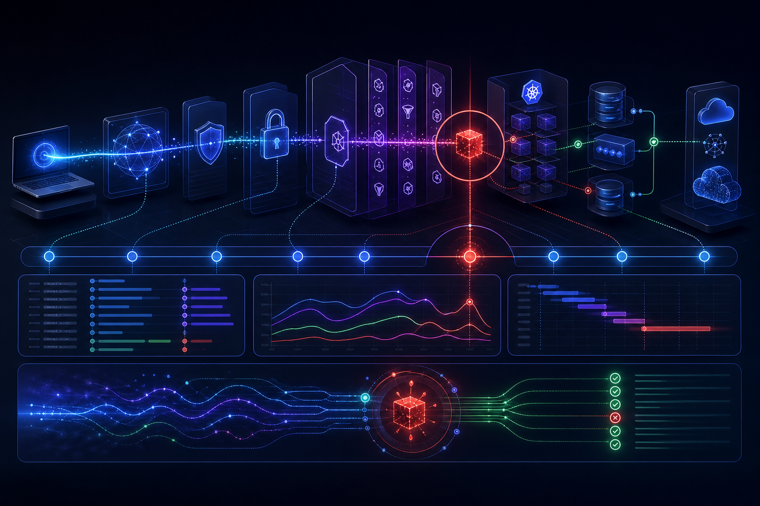 Diagnóstico de APIs y gateways rastreando un fallo en una arquitectura distribuida