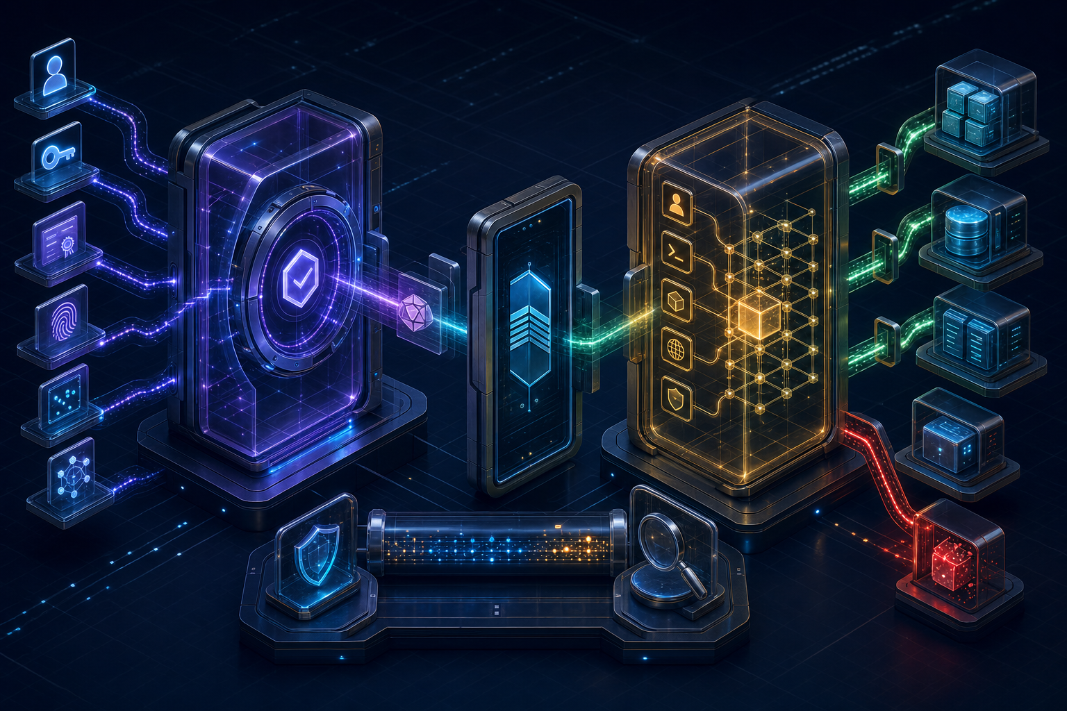 Authentication and authorization as distinct stages of access security in enterprise APIs