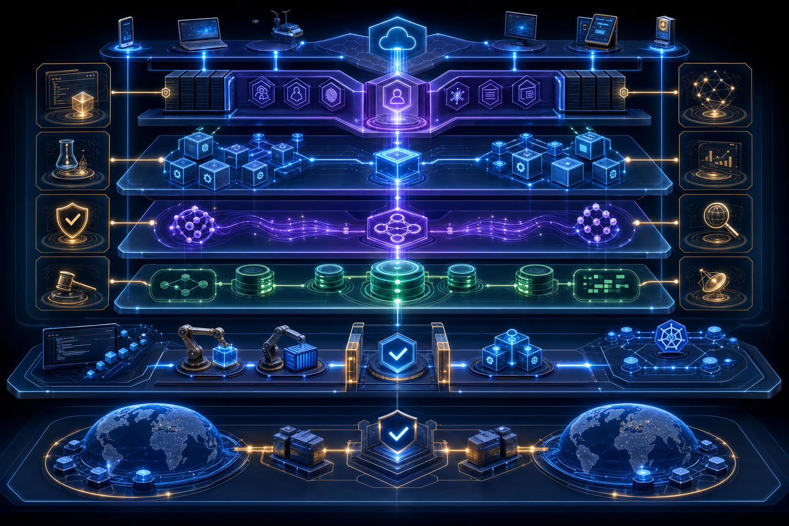 Complete API platform with security, services, data, delivery, and resilient operations